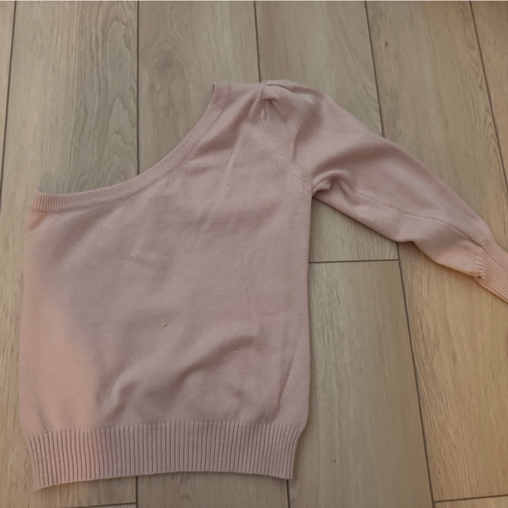 Forever 21 Pink One-Shoulder Sweater